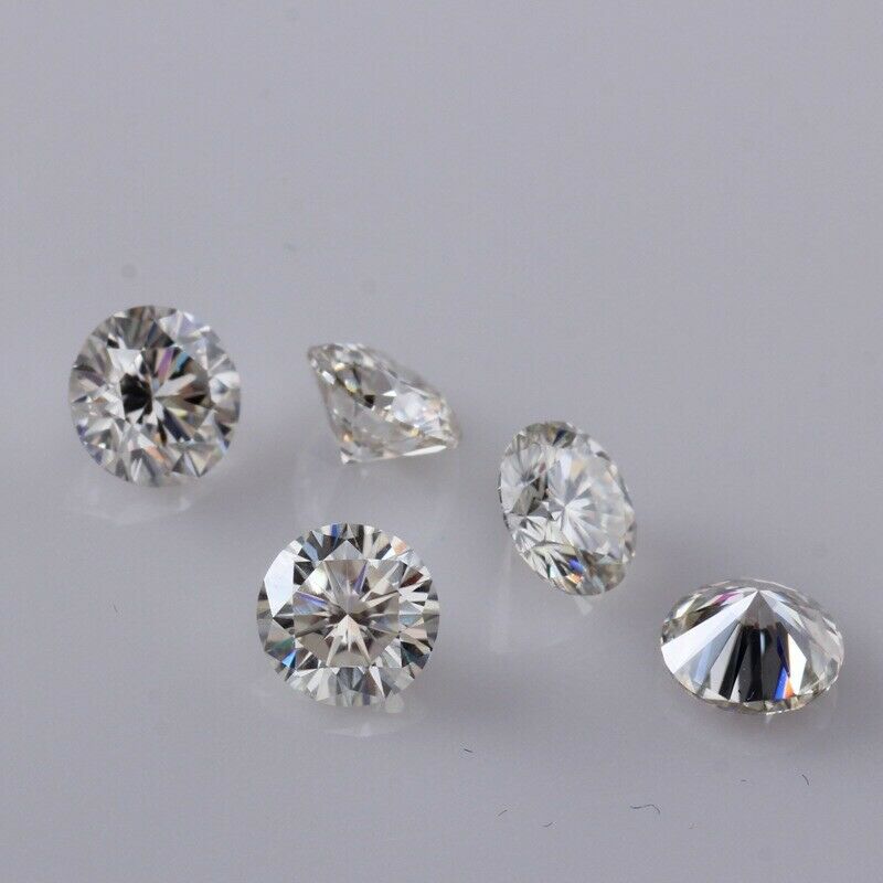 3.0~10mm White D Color Vvs1 Round Cut Loose Moissanite Stone With Certificate