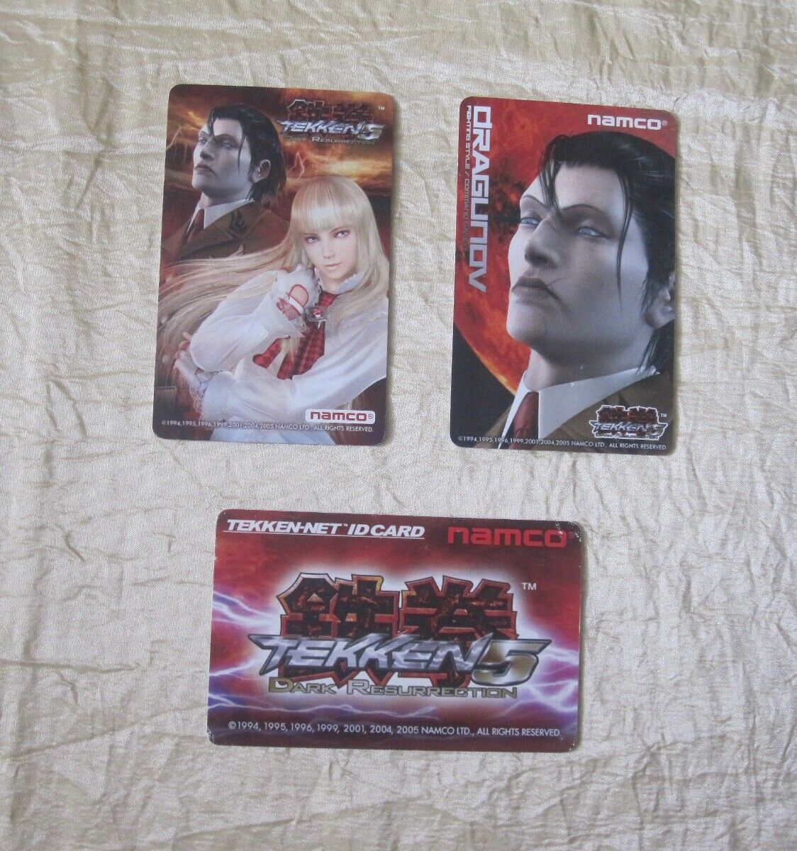 2005 Namco Tekken 5 Dark Resurrection Id Cards Set 2