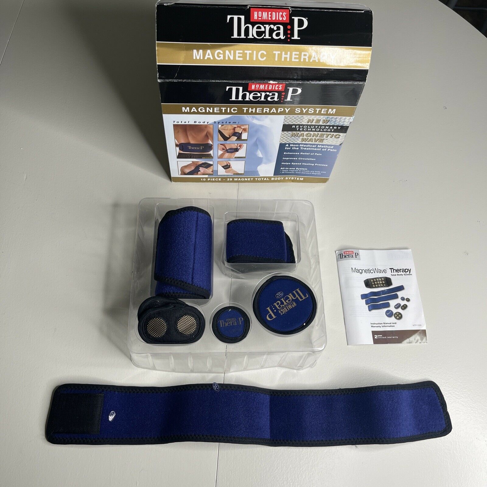 Homedics Thera P Magnetic Therapy System 6 Piece 29 Magnets Body System In Box