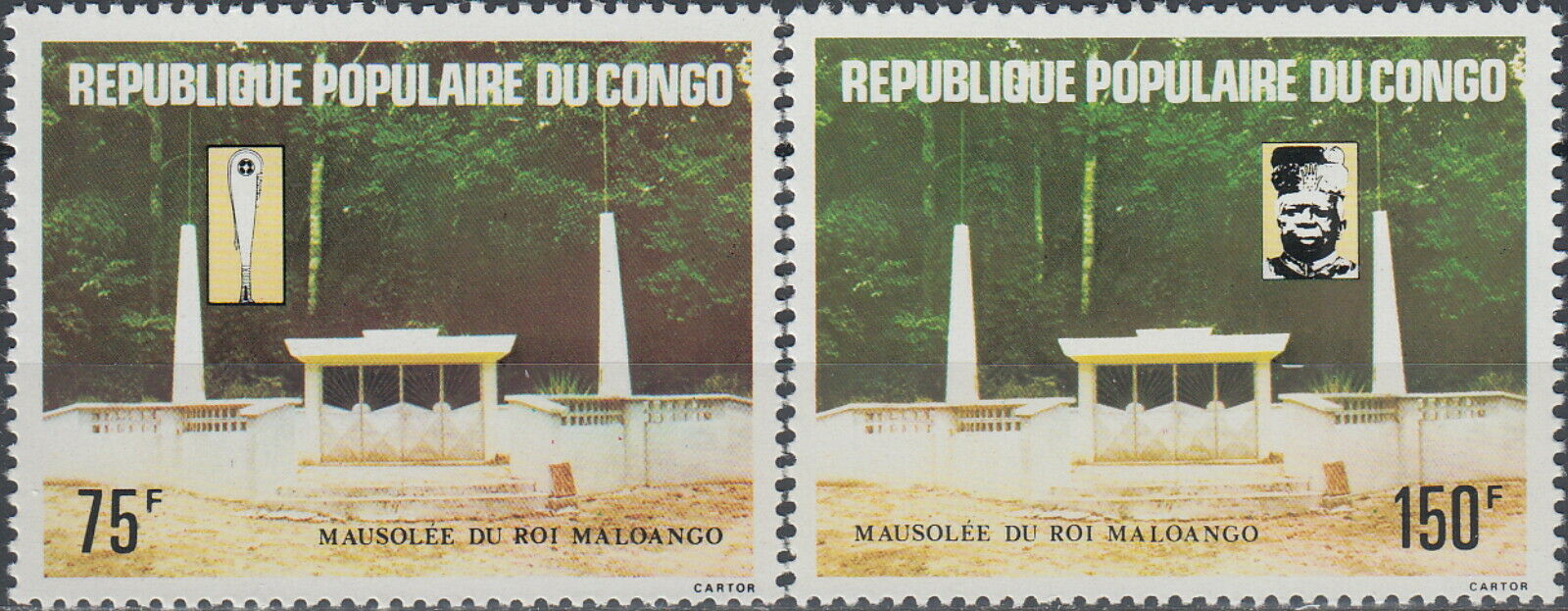 Congo Fr Tomb Last Maloango King 1981 Mnh-3 Euro