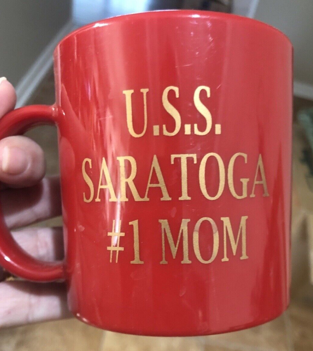 Uss Saratoga #1 Mom Coffee Mug (cv-60) Red