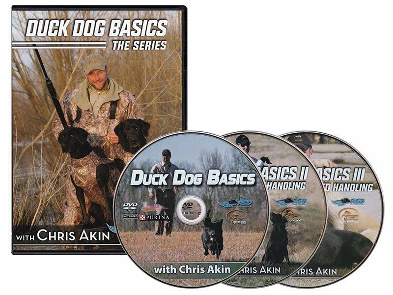 Avery Duck Dog Basics 1 2 & 3 Dvd Set Chris Akin Retriever Training Handling