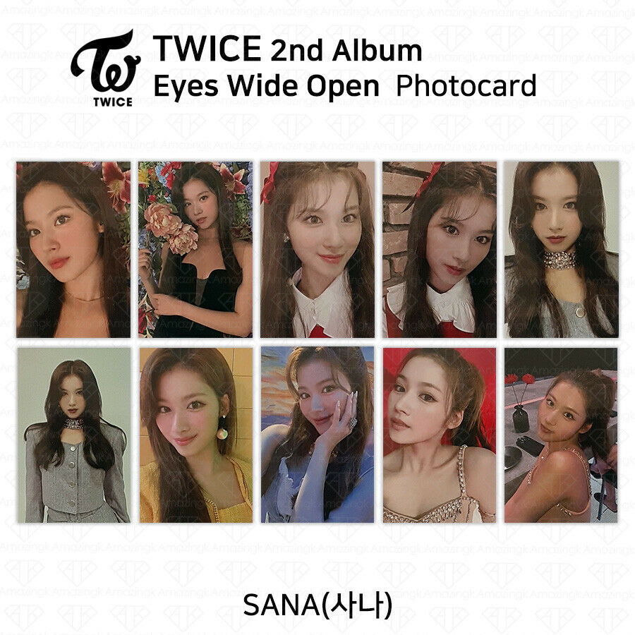 Twice 2nd Album Eyes Wide Open Official Photocard Photo Card Sana Kpop K-pop