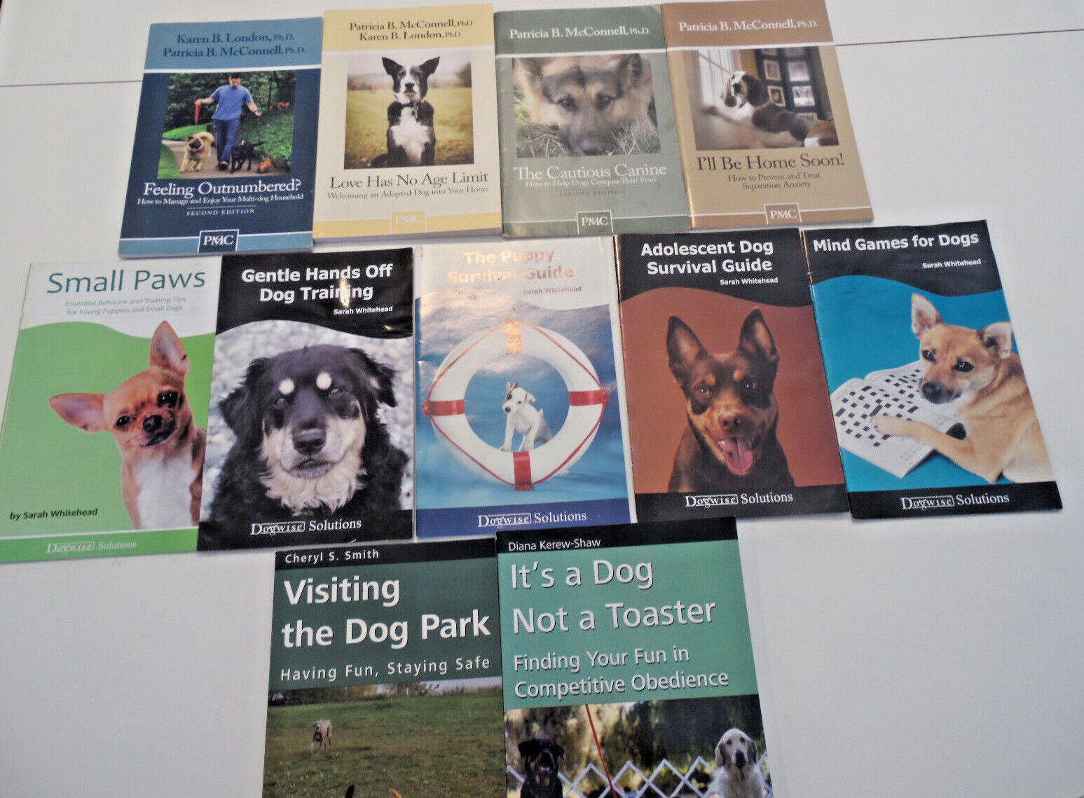11 Book Lot Dog Training Behavior Obedience Patricia Mcconnell Dogwise Manual
