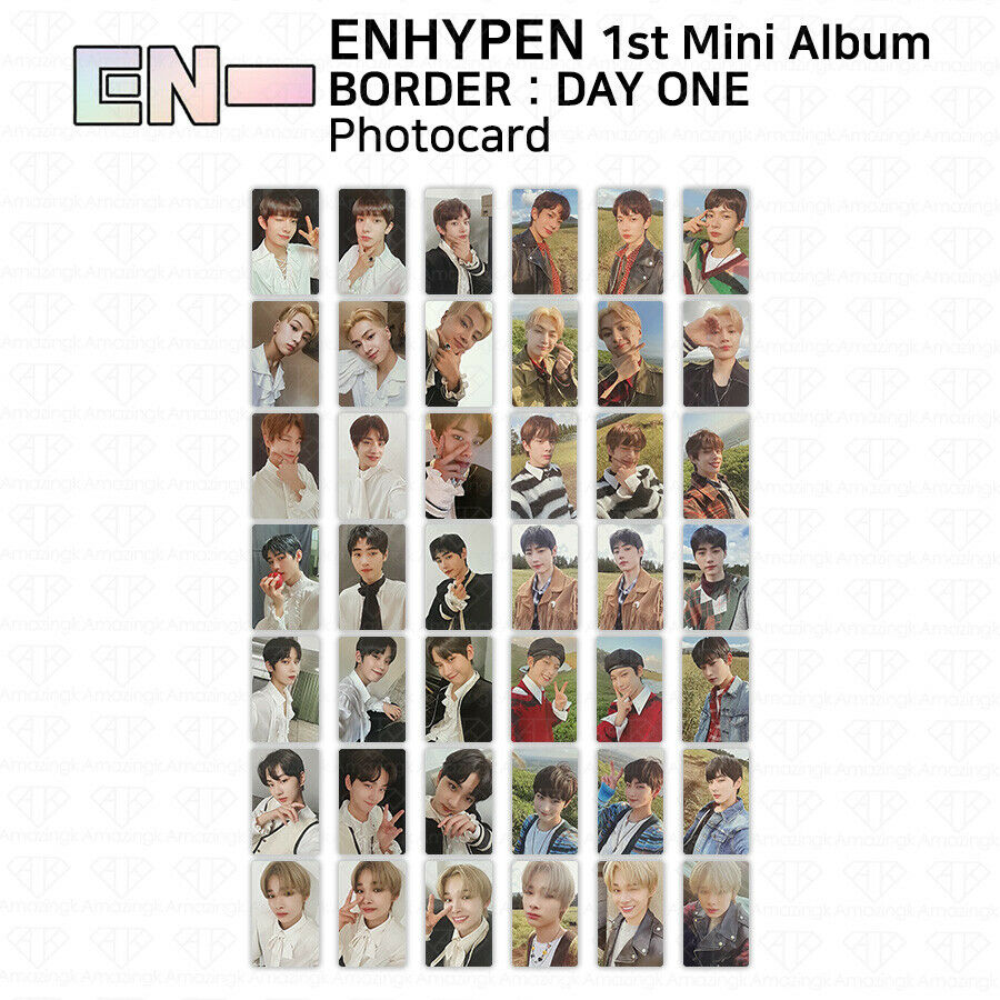 Enhypen 1st Mini Album Border Day One Official Photocard Dusk Dawn Ver. Kpop