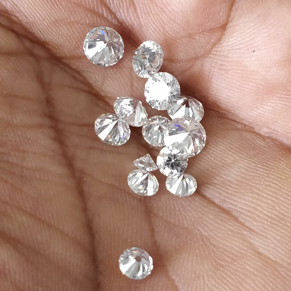 Excellent Round Cut Gh White Color Loose Moissanite For Jewelry 0.05 To 1.00ct