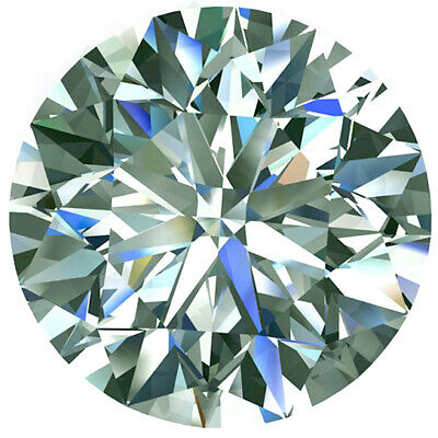 3.80 Ct Vvs1/10.25mm Gray Blue White Round Loose Moissanite Diamond For Rings