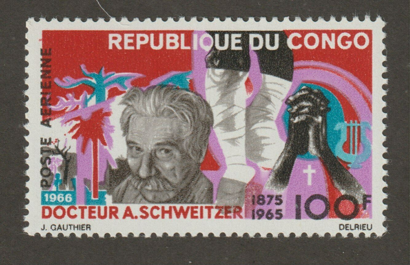 Congo 1966 #c43 Dr. Albert Schweitzer - Mnh