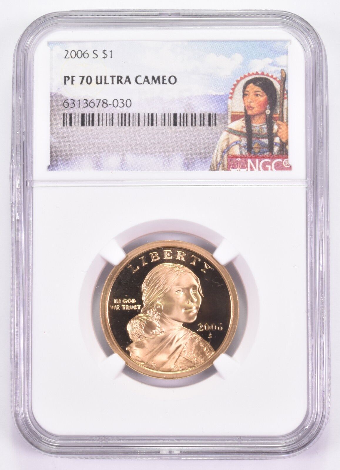 2006-s Pf70 Ucam Sacagawea Dollar Ngc Special Label *0569