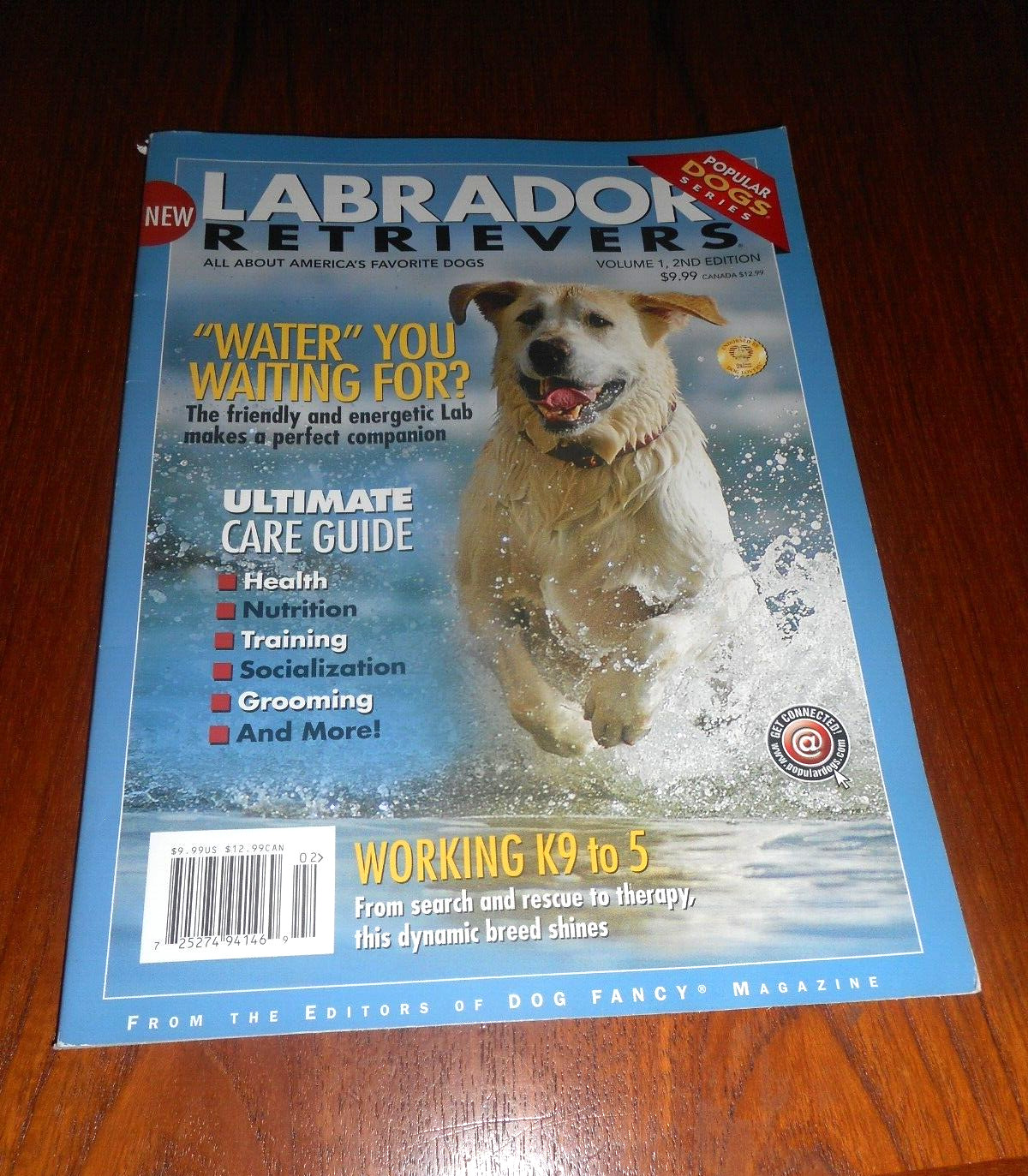 Labrador Retriever- Popular Dog Series  By Dog Fancy Magazine -vgc