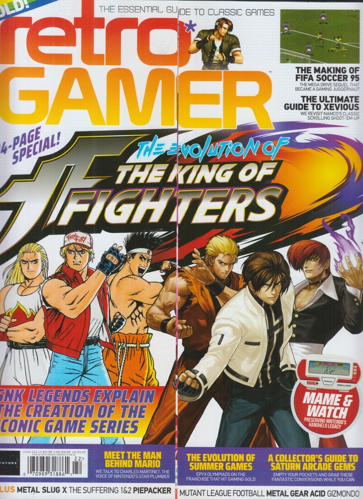 The Evolution Of The King Of Fighters Retro Gamer Magazine Issue #222 Uk 2021