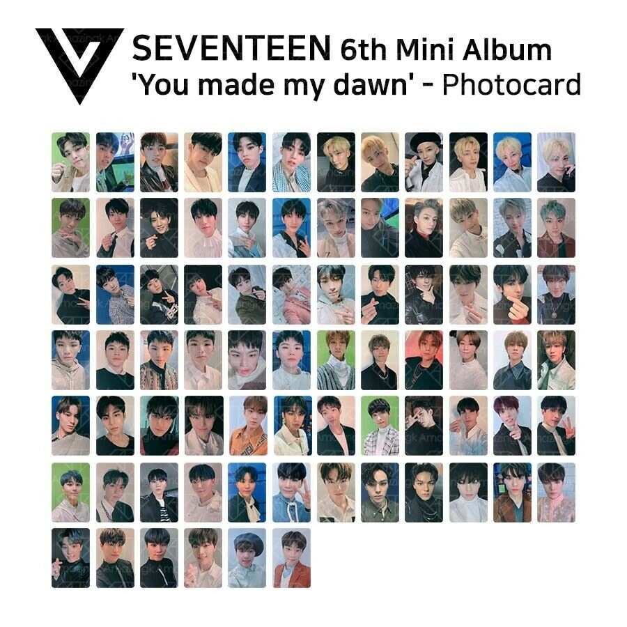 Seventeen 6th Mini Album You Made My Dawn Official Photocard Member Set Kpop