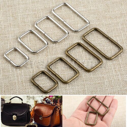 20pcs Rectangle Metal Square Ring Welded Buckles Leather Hand Bag Craft Diy