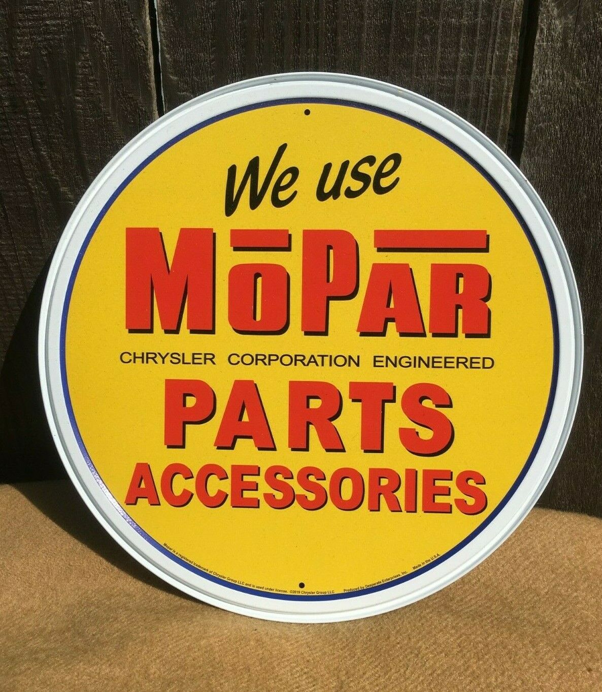We Use Mopar Parts Accessories Tin Metal Sign Rustic Auto Shop Retro Classic