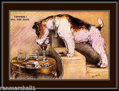 English Picture Print Wire Hair Fox Terrier Dog Dogs Puppy Puppies Poster Art