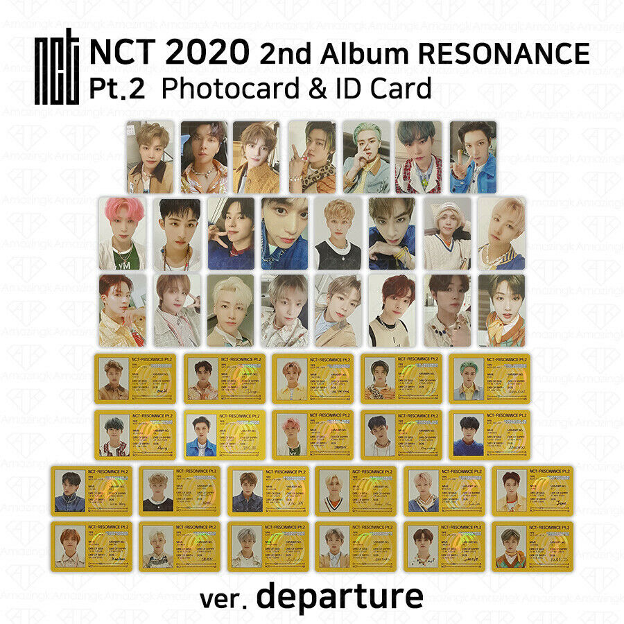 Nct 2020 2nd Album Resonance Pt.2 Photocard Id Card  Departure Ver. K-pop Kpop