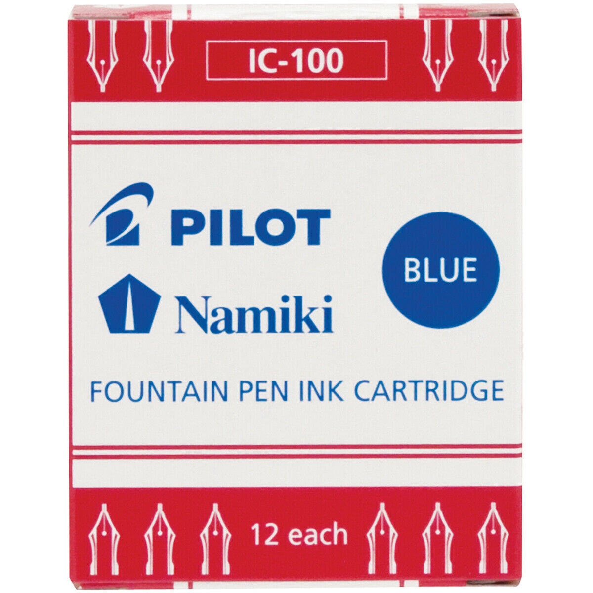 Pilot Pen Mrfmr-69101  Blue 12/pk-mr Fountn Pen Cartrg