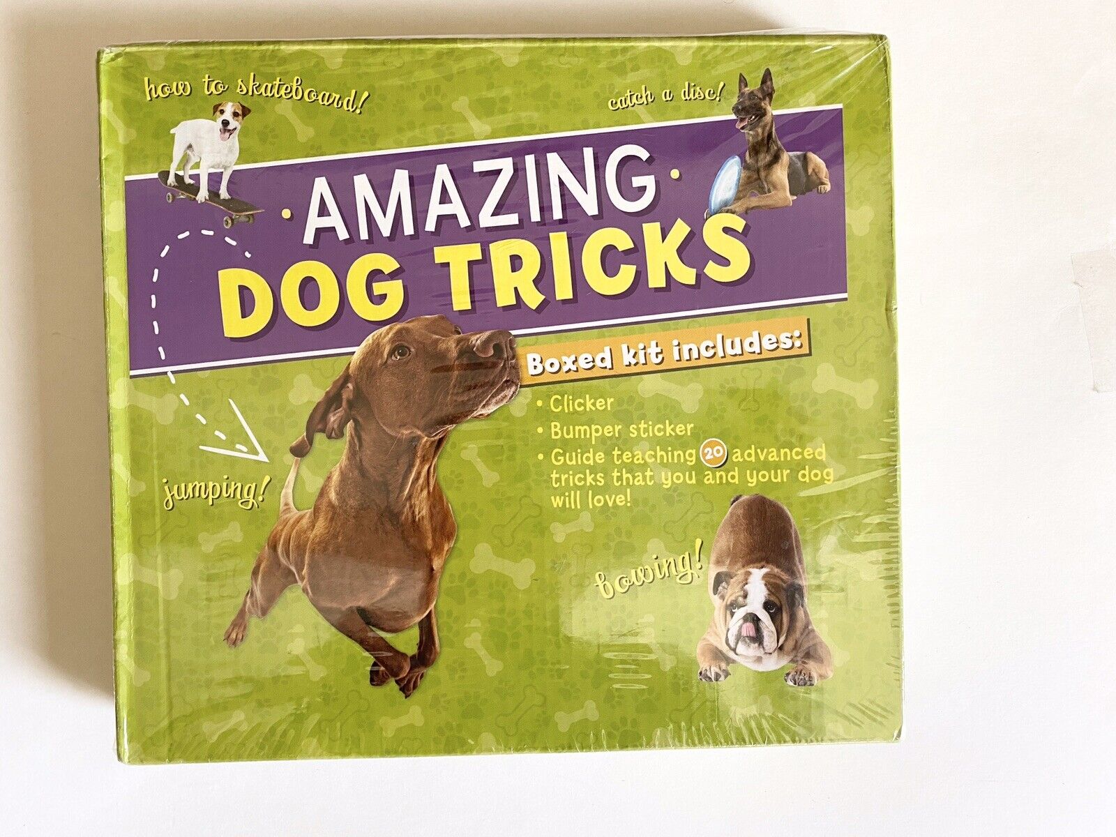 New Sealed Amazing Dog Tricks Boxed Kit Training Information Guide !!