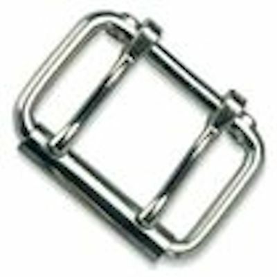 Double Prong Roller Buckle Nickel 2" 1532-00 By Tandy Leather
