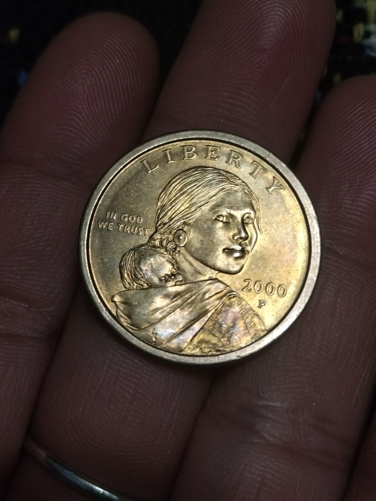 Rare Hard To Find 2000 Mint Mark P Sacagawea Dollar Error