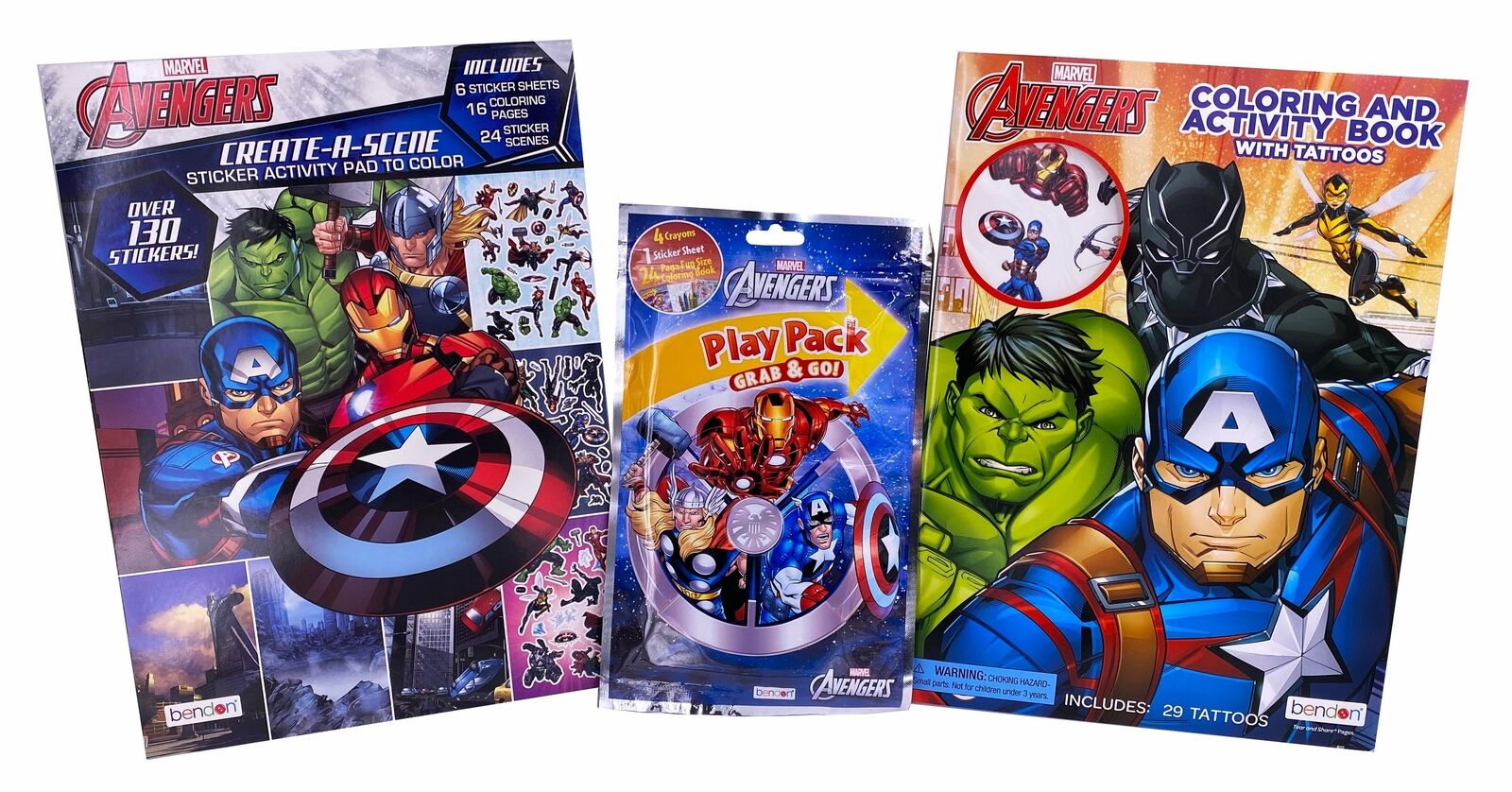 Marvel Avengers Coloring Book And Sticker Activity Pad With Tattoos, Stickers An