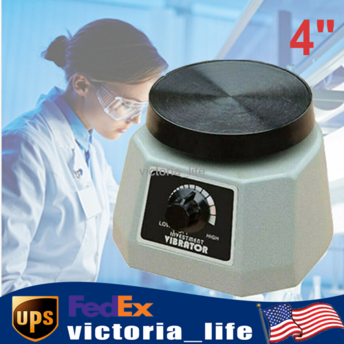 4" Dental Lab Vibrator Oscillator Shaker Round Platform Variable Speed Usa
