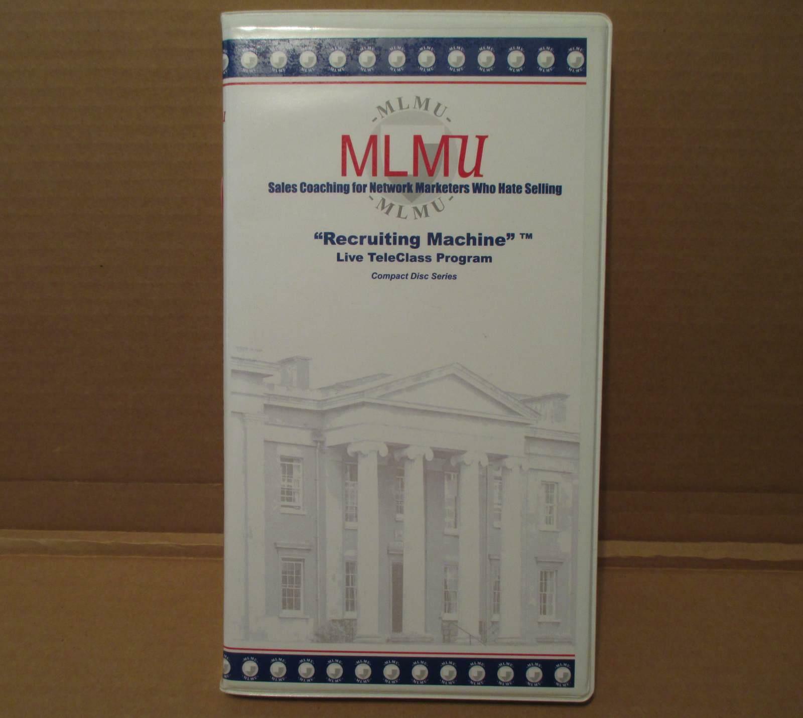Mlmu Mlm University Recruiting Machine Teleclass  4 Cd Set - Network Marketing